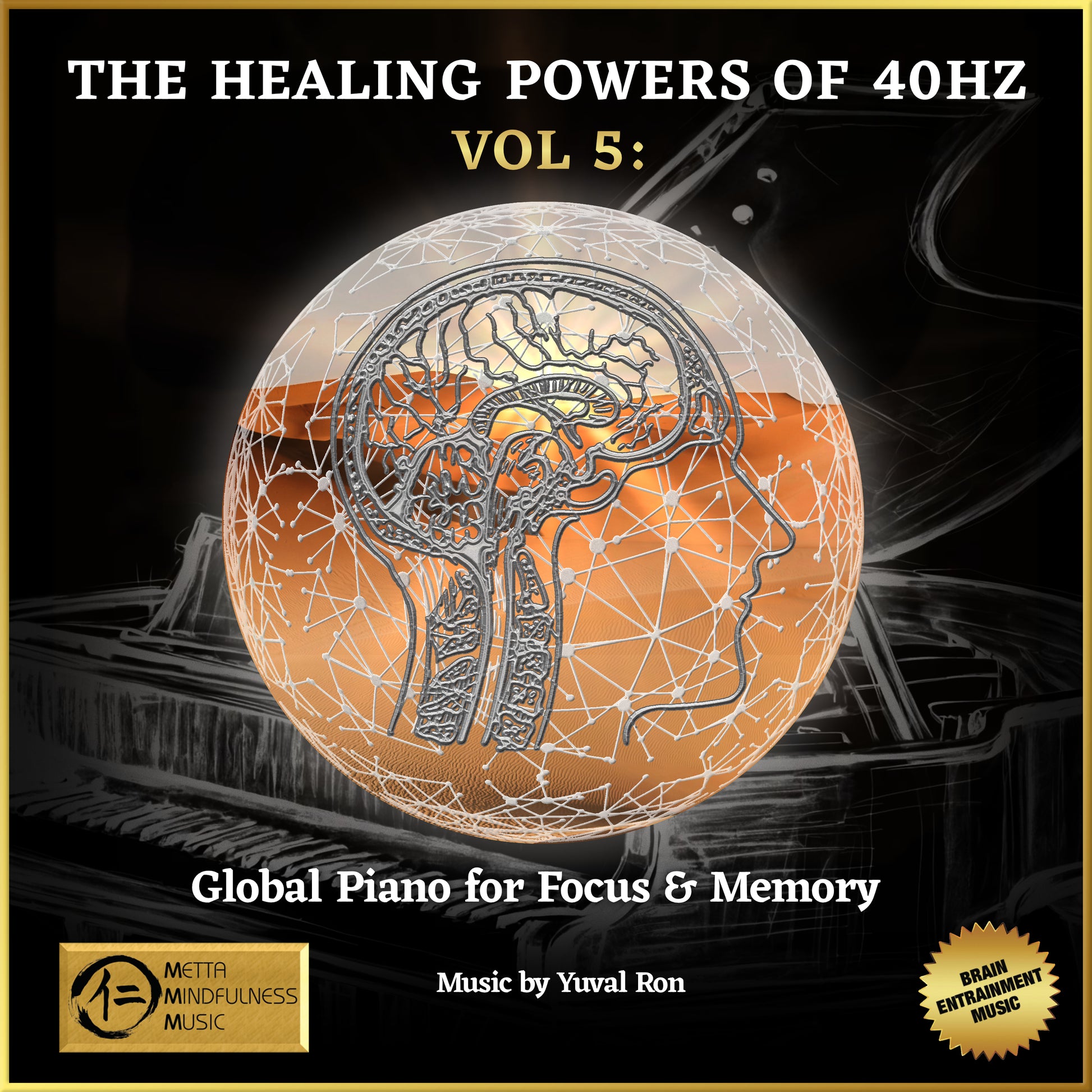 The Healing Power of 40Hz - Global Piano (album artowrk)